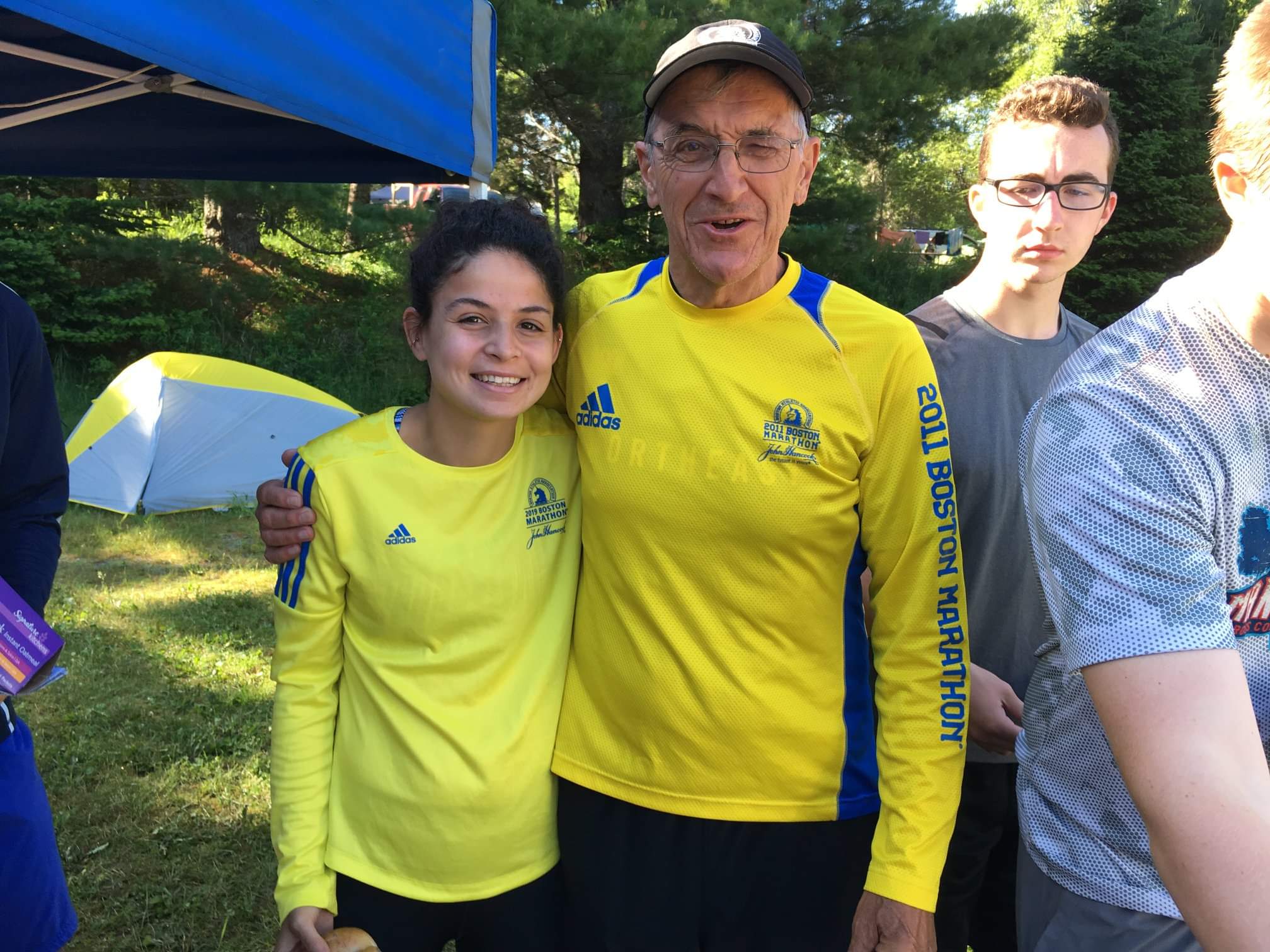 Coach Dave and I at the 2019 Acadia trip for Souhegan