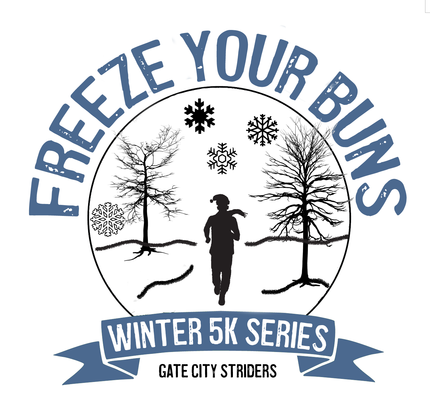 FYB logo Freeze Your Buns Winter 5K Series Logo